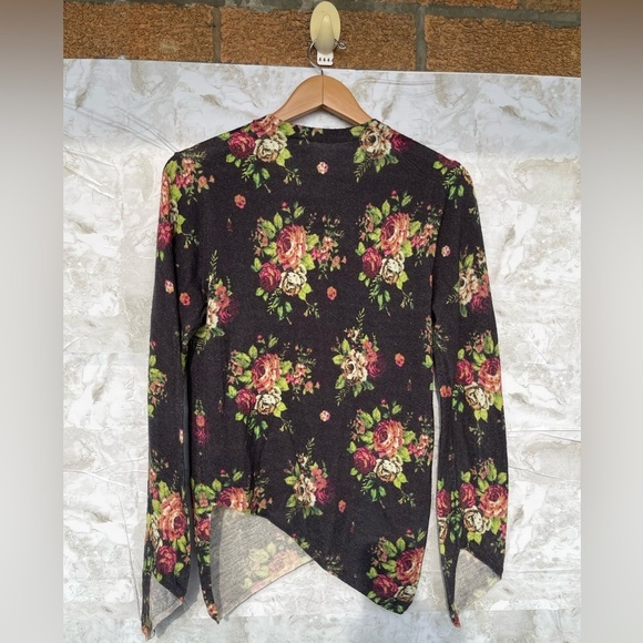 Comme des Garçons floral print asymmetrical cardigan size medium - Picture 13 of 16